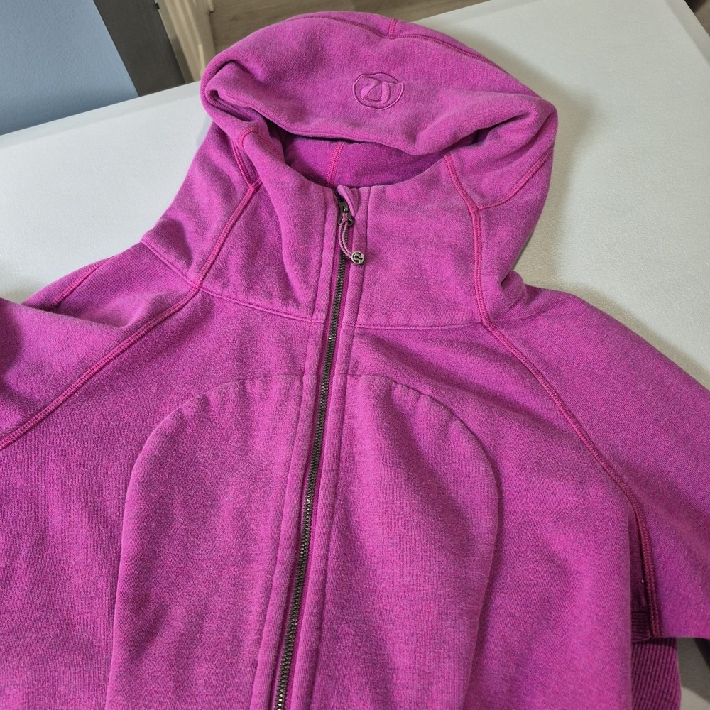 Lululemon Scuba Hoodie Womens 12 Regal Plum Full Zip Sweatshirt Jacket Classic